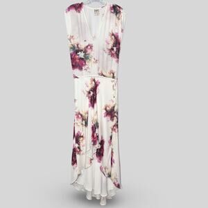 Haute Hippie Floral Silk Maxi Dress